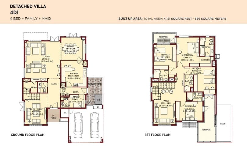 Villa Lantana 1, 4-Bed Floor Plan, type: 4br detached_villa1