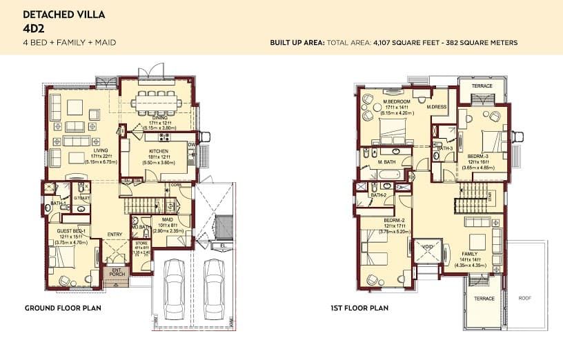 Villa Lantana 1, 4-Bed Floor Plan, type: 4br detached_villa2