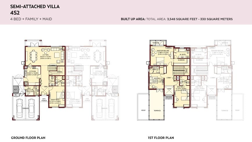 Villa Lantana 1, 4-Bed Floor Plan, type: 4br semi-attached_villa2
