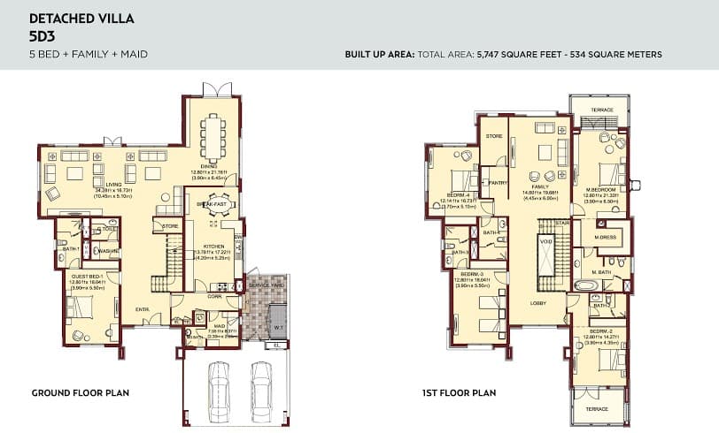 Villa Lantana 1, 5-Bed Floor Plan, type: 5br detached_villa3