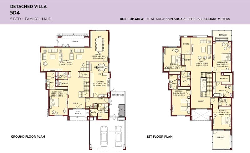 Villa Lantana 1, 5-Bed Floor Plan, type: 5br detached_villa4