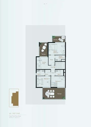 Viridian at the Fields, 4-Bed Floor Plan, type: V4E - Townhouse FF