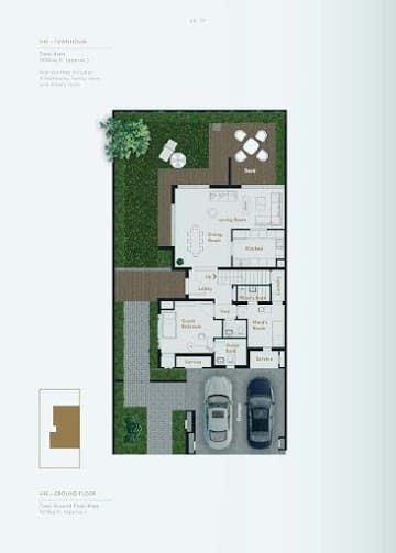 Viridian at the Fields, 4-Bed Floor Plan, type: V4E - Townhouse GF