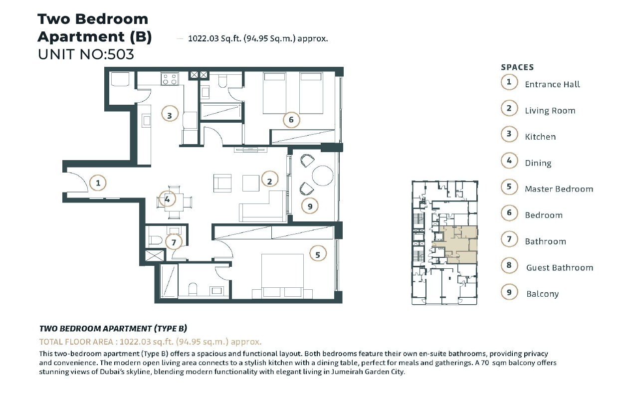 Whitestone Residence, P-Bed Floor Plan, type: