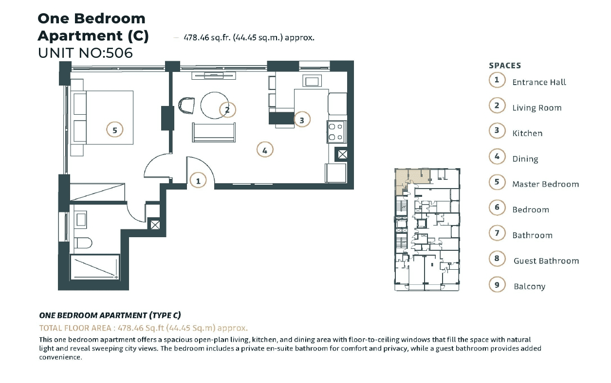 Whitestone Residence, P-Bed Floor Plan, type: