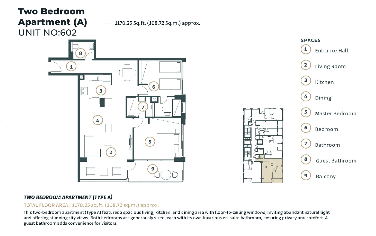 Whitestone Residence, P-Bed Floor Plan, type: