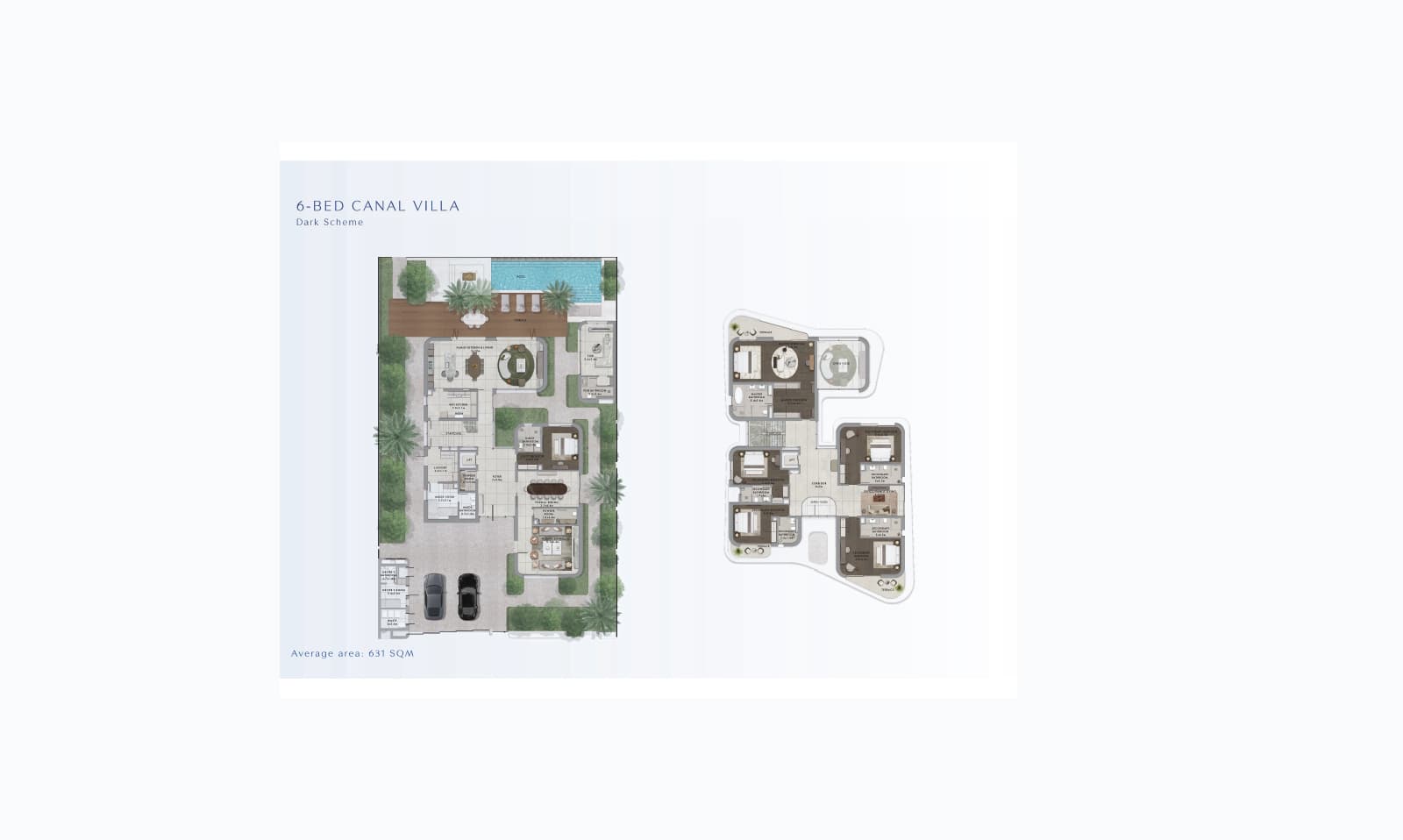 Yas Riva Reserve, 6-Bed Floor Plan, type: 6 Bed