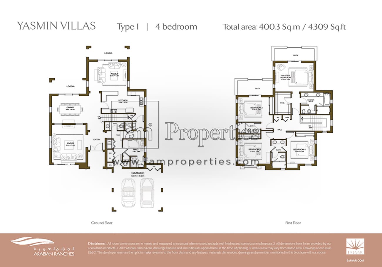 Yasmin, 4-Bed Floor Plan, type: Type 1 | 4 Bedroom