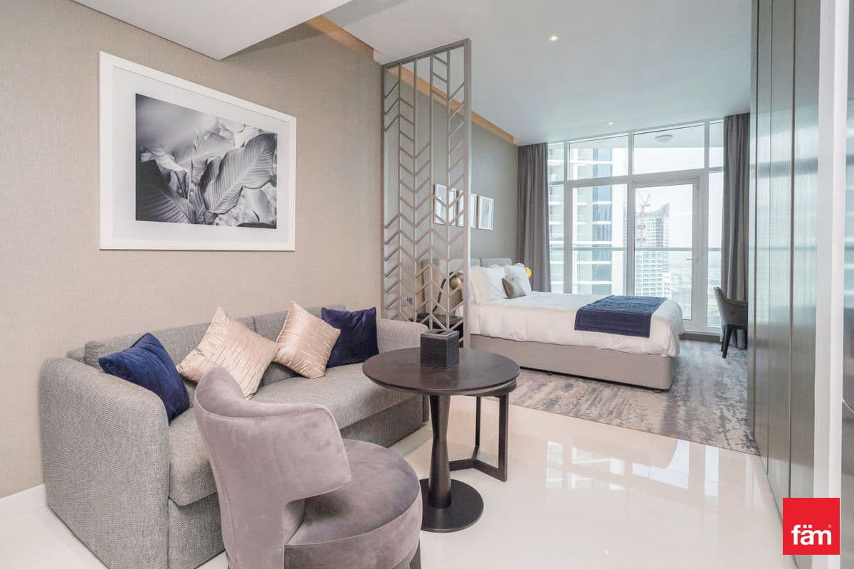 Luxury Studio | Furnished | Balcony | Canal View