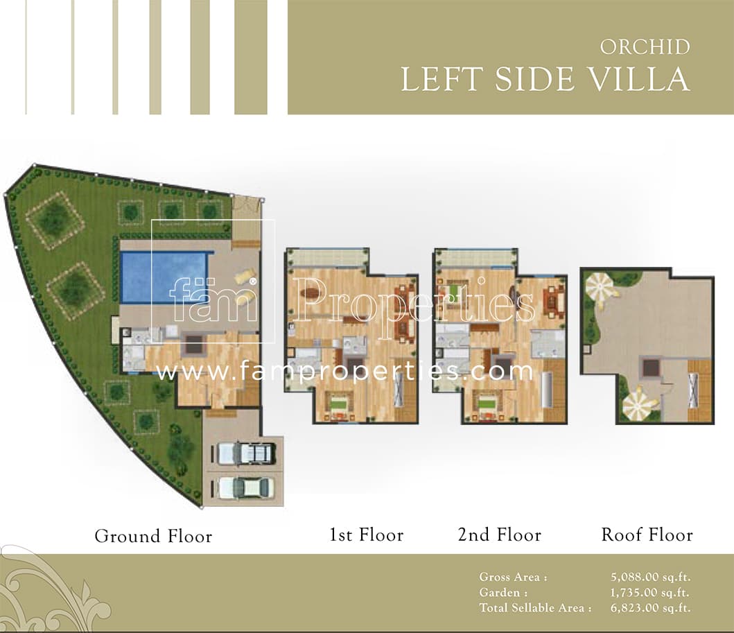 Orchid Park - Jumeirah Village Circle, 4-Bed Floor Plan, type: 4 Bedroom