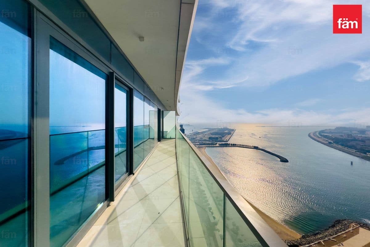 Full Palm View | Unfurnished | Private Beach