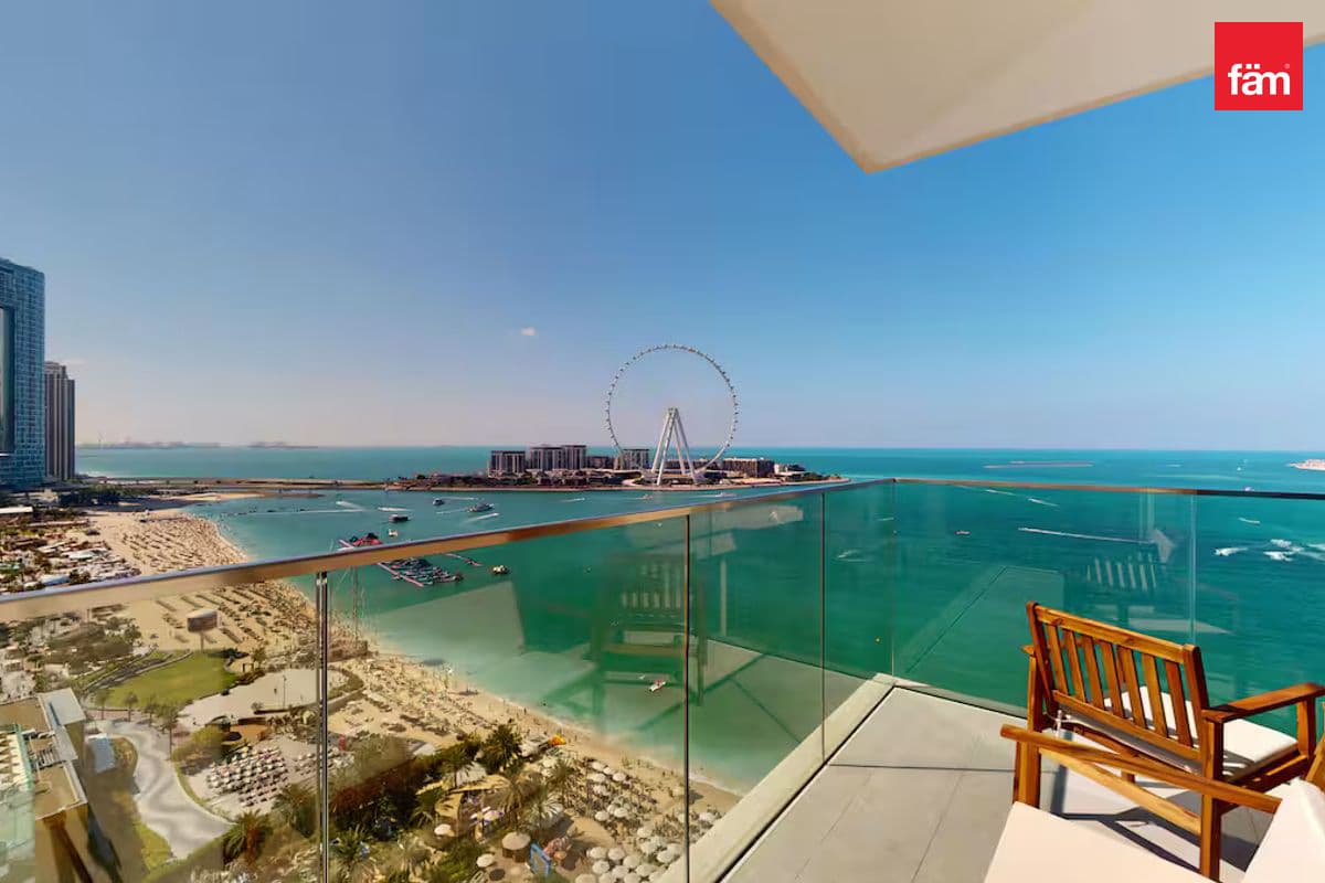 Furnished I Beautiful Sea And Dubai Eye View