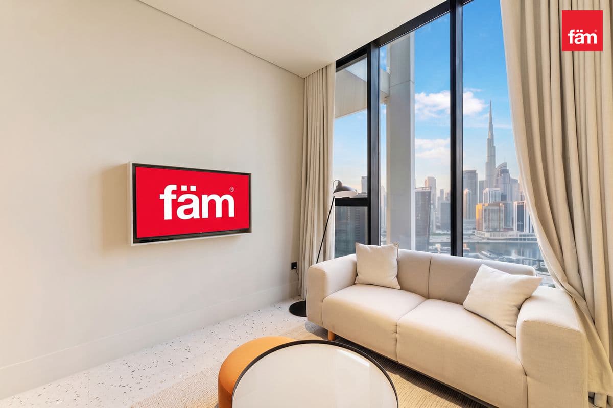 Furnished Studio | High Floor | Burj Khalifa View